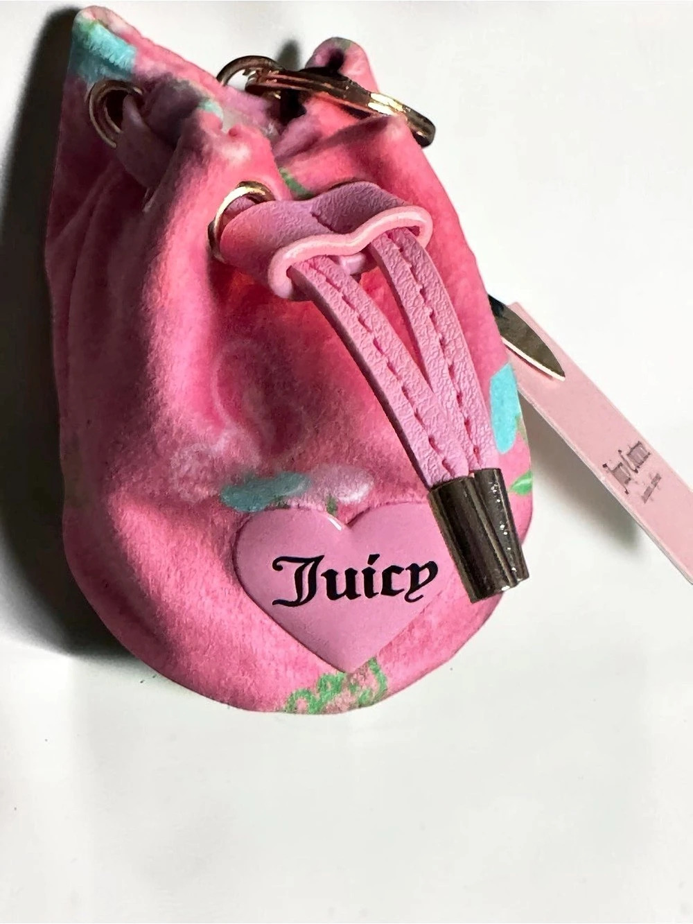 Juicy Couture Retro Cherry Drawstring Micro Bag NWT